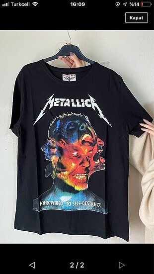 metallica tişört
