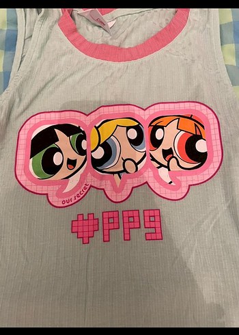 s Beden Pembe Pilili Kadın Askısız Pijama Takımı