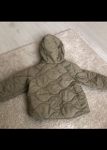 12-18 Ay Beden haki Renk Kapüşonlu Bej Erkek Çocuk Mont