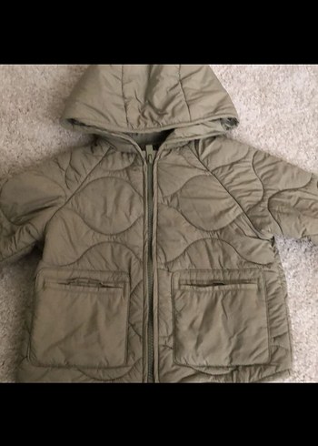 Zara Kapüşonlu Bej Erkek Çocuk Mont