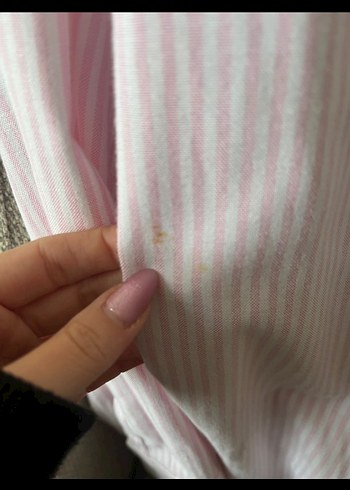 xs Beden pembe Renk Zara çizgili gömlek