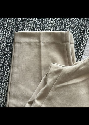 m Beden Bej Kadın Kumaş Pantolon Regular Fit