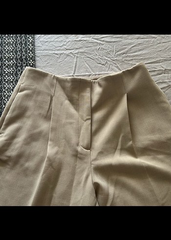 m Beden camel Renk Bej Kadın Kumaş Pantolon Regular Fit