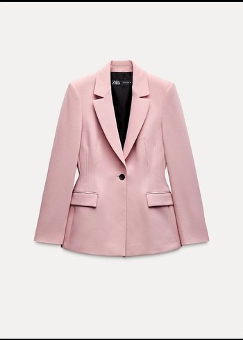 Zara Pembe Düğmeli Kadın Takım Elbise