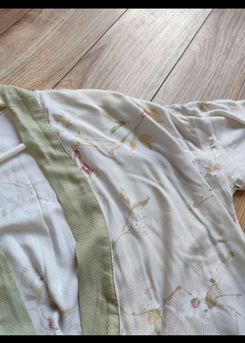 m Beden beyaz Renk Uzun Beyaz Bohem İpek Kimono