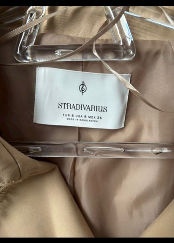 Stradivarius Stardavus trenç kot. Bej Midi boy