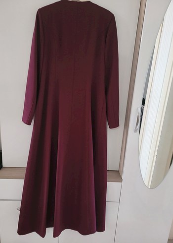 44 Beden Diger Bordo Uzun Kadın Klasik Kaban
