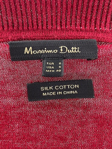s Beden bordo Renk Massimo Dutti Bluz %70 İndirimli.