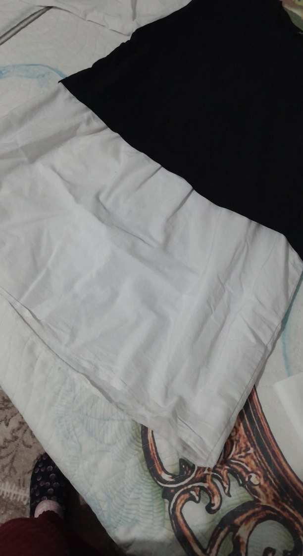 Siyah Drapeli Askısız Hamile Üstü - Görsel 2