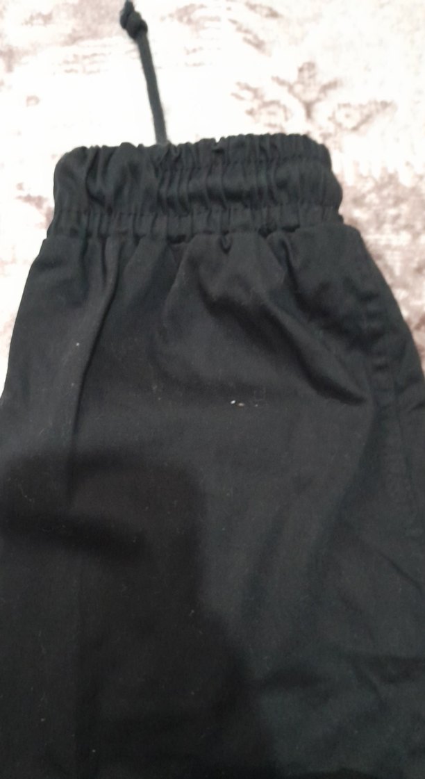 Siyah Düğmeli Rahat Kesim Kadın Pantolon 42 beden - Görsel 5