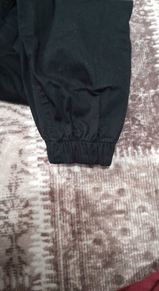 Siyah Düğmeli Rahat Kesim Kadın Pantolon 42 beden - Görsel 4