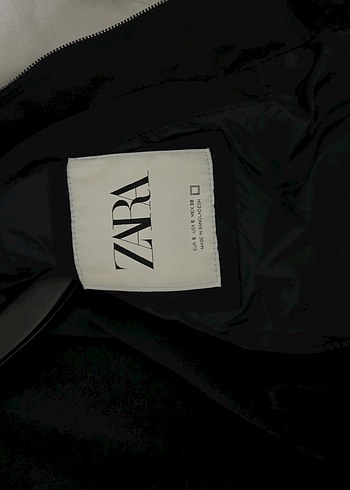 Zara Fermuarlı Siyah kadın Midi Mont