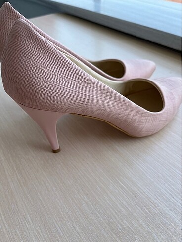 38 Beden Pudra Renk Topuklu Stiletto