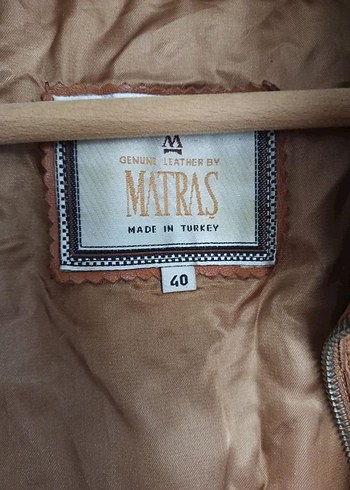Matraş Vintage Kadın Deri Ceket - Görsel 5