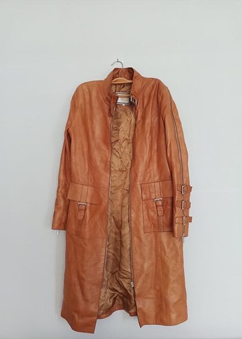 Matraş Vintage Kadın Deri Ceket - Görsel 2