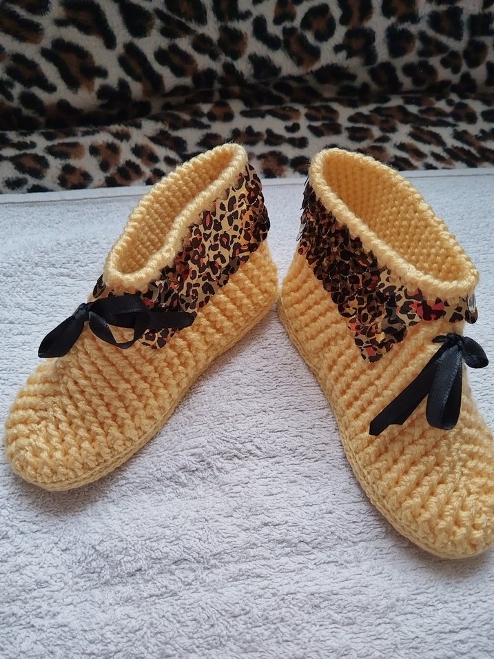 Leopar Desenli Kız patik - Görsel 2