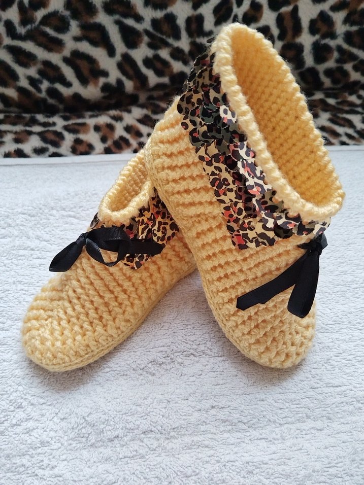 Leopar Desenli Kız patik - Görsel 3