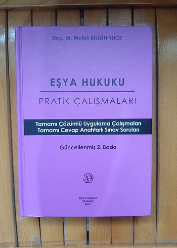 Eşya Hukuku Pratik Çalışmaları - Melek Bilgin Yüce