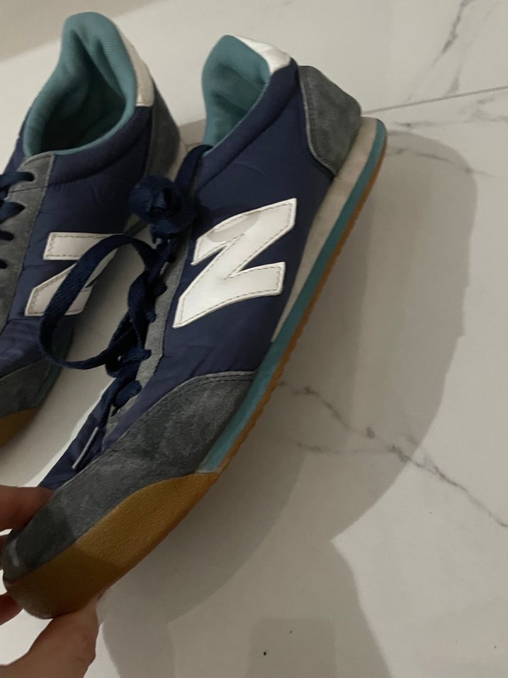 Mavi Gri Dolgu Topuklu Spor Ayakkabı - Görsel 2