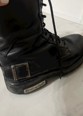 Siyah Deri Tokalı Biker Bot - Görsel 5