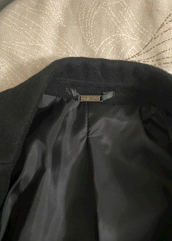 Düğmeli Siyah Erkek Midi Kaban - Görsel 2