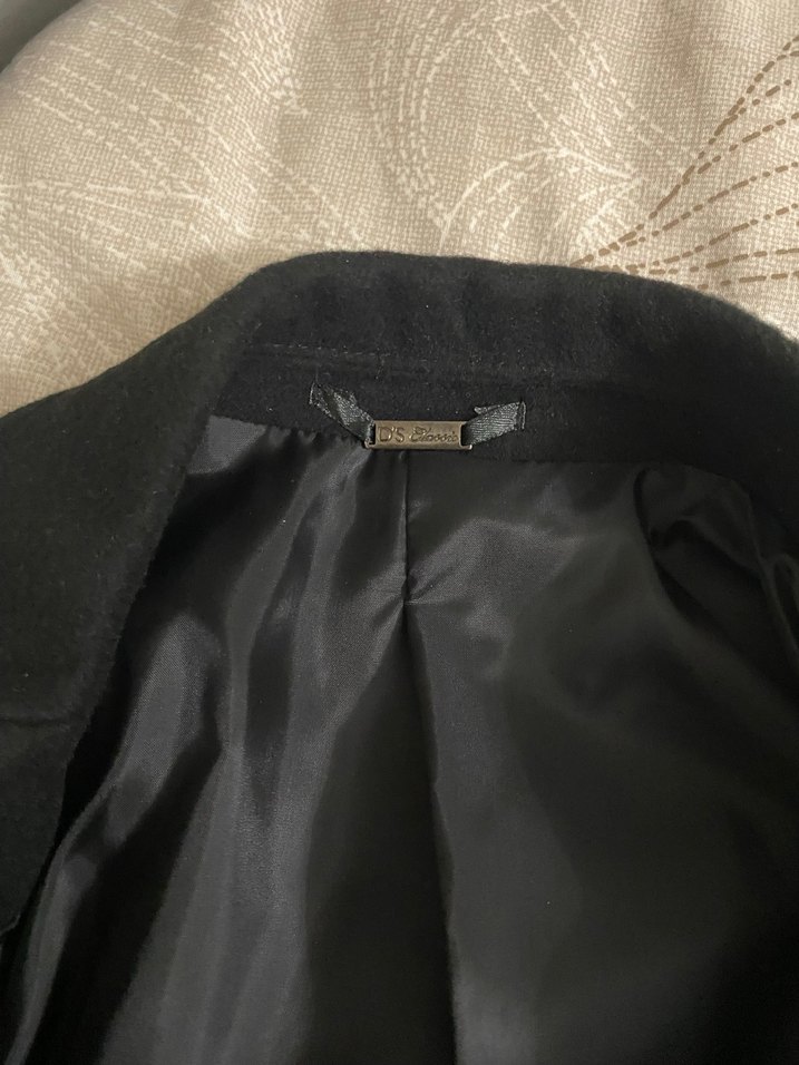 Düğmeli Siyah Erkek Midi Kaban - Görsel 2