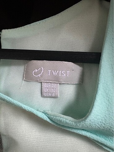 38 Beden Su yeşili elbise (Twist)
