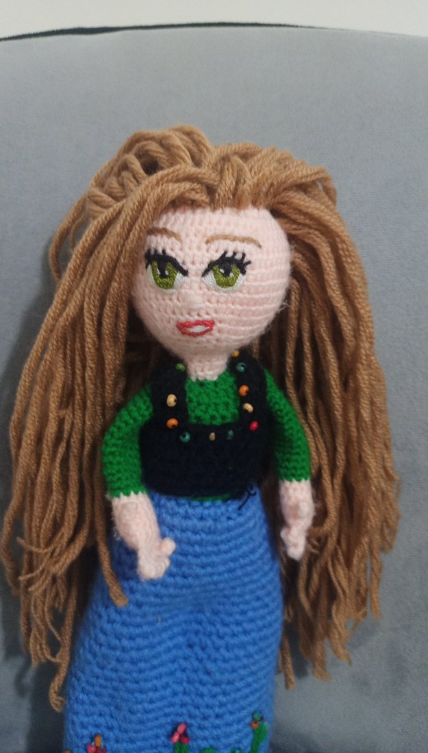 Örgü Bez Bebek - Görsel 2