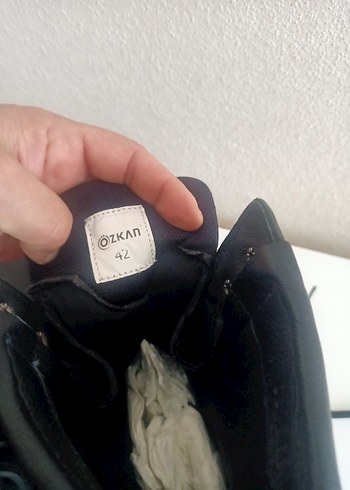 Erkek Siyah Kamuflaj Desenli Biker Bot - Görsel 6