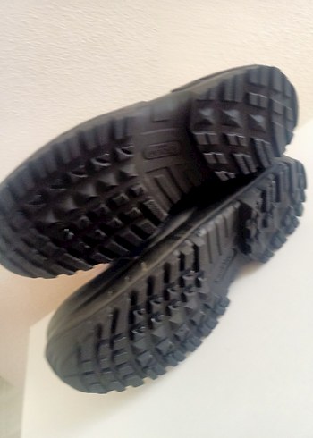 Erkek Siyah Kamuflaj Desenli Biker Bot - Görsel 2