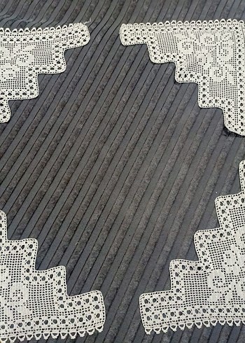 El Yapımı Geleneksel Beyaz Dantel Peçete Seti - Görsel 3