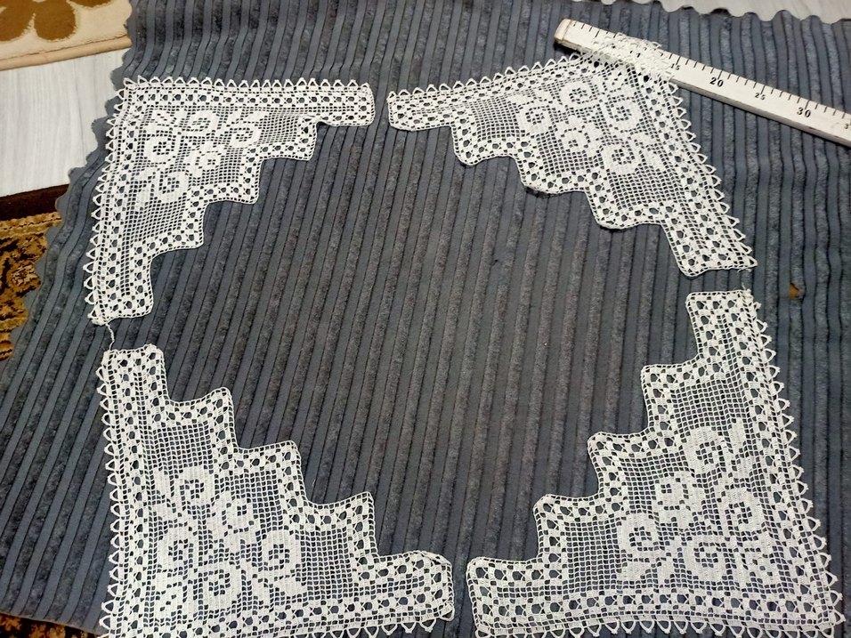 El Yapımı Geleneksel Beyaz Dantel Peçete Seti - Görsel 2