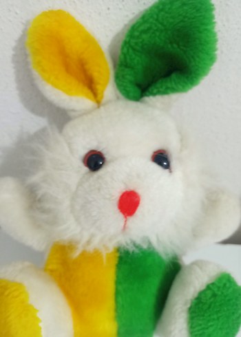 Renkli Peluş Tavşan Oyuncak - Görsel 2