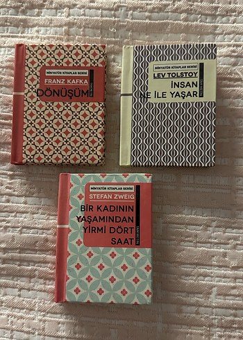 MİNYATÜR KİTAPLAR- Franz Kafka, Lev Tolstoy ve Stefan Zweig