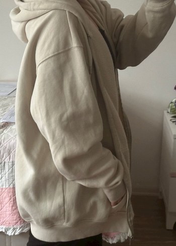 Addax Bej Kapüşonlu Kadın Sweatshirt