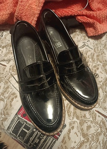 Parlak Siyah kadın Tokalı Loafer - Görsel 2