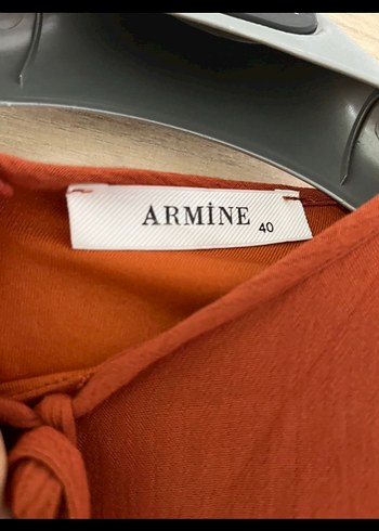 Püsküllü Kahverengi Uzun Keten Kadın Tunik - Görsel 2