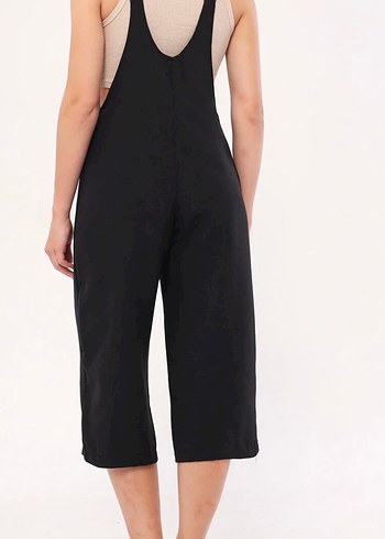 Siyah Midi Kadın Tulum - Görsel 3