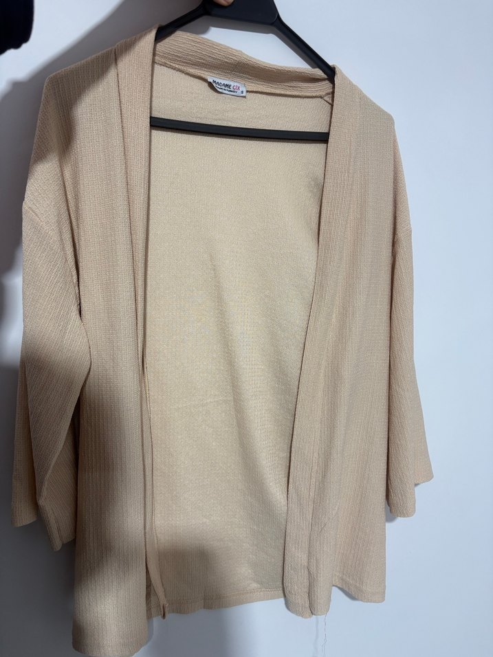 Bej bürümcük Kadın kimono - Görsel 5