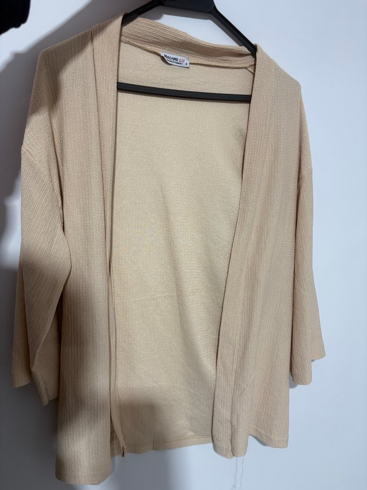 Bej bürümcük Kadın kimono - Görsel 3