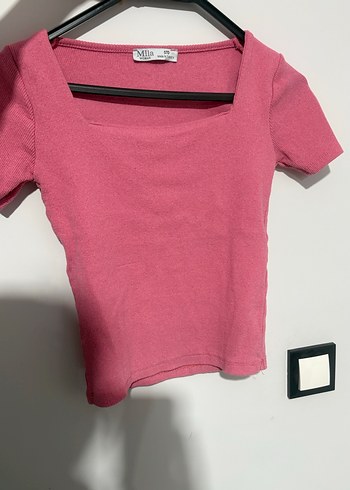 Pembe Mini Kısa Kollu Tişört - Görsel 2