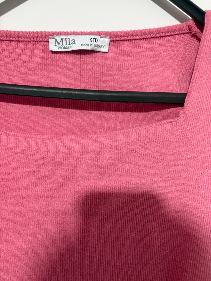 Pembe Mini Kısa Kollu Tişört - Görsel 3