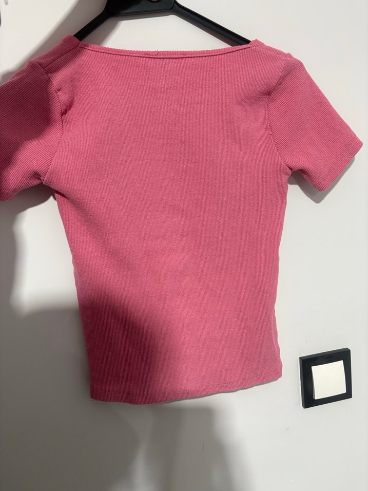 Pembe Mini Kısa Kollu Tişört - Görsel 5