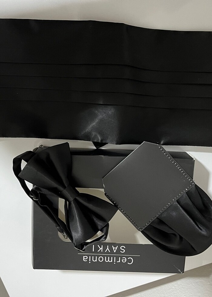 Gömlek Kuşak papyon mendil seti - Görsel 5