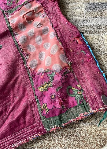 Antika Türkmen Çocuk Yeleği - Görsel 7