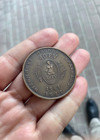 Vintage Altın Renkli Erkek Rozeti - Görsel 7