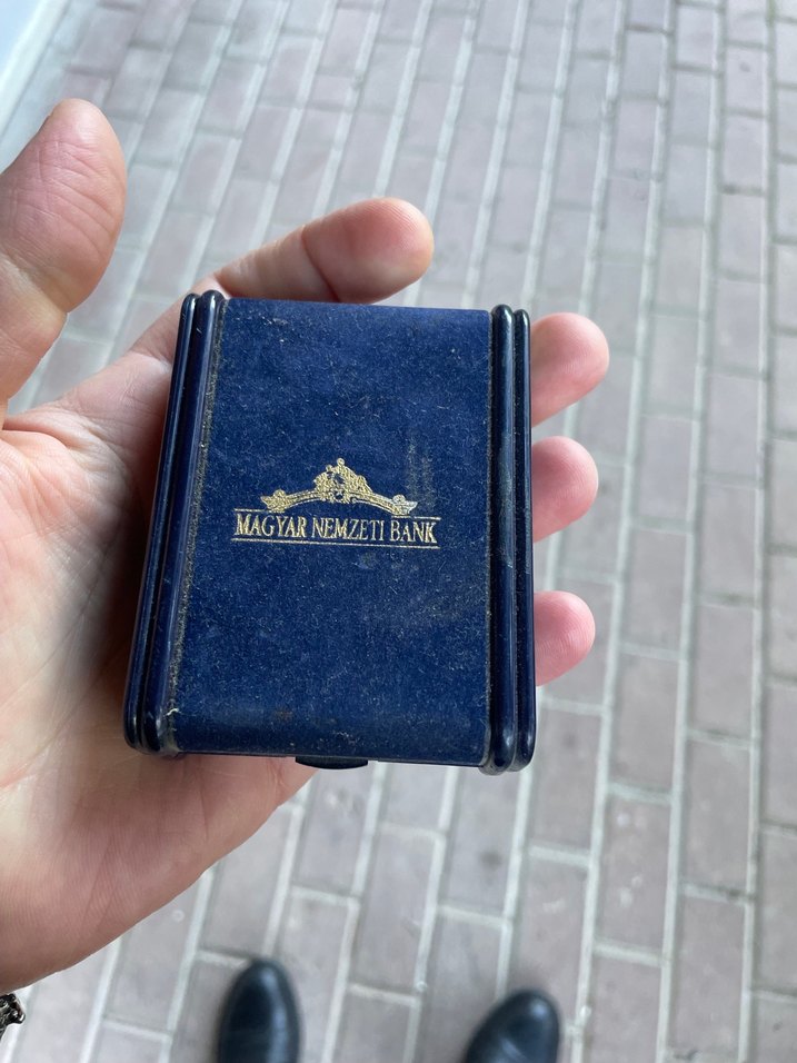 Vintage Altın Renkli Erkek Rozeti - Görsel 5