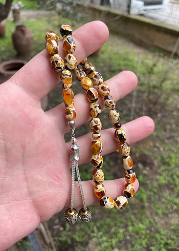 Bohem Tarz Erkek Tesbih Camel Renk - Görsel 5