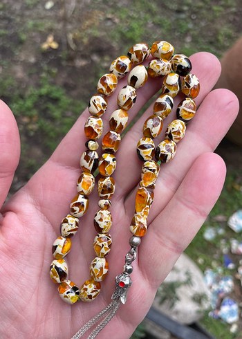 Bohem Tarz Erkek Tesbih Camel Renk - Görsel 2