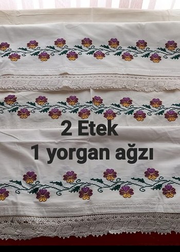 Mor Nakışlı Klasik Yatak Takımı - Görsel 2